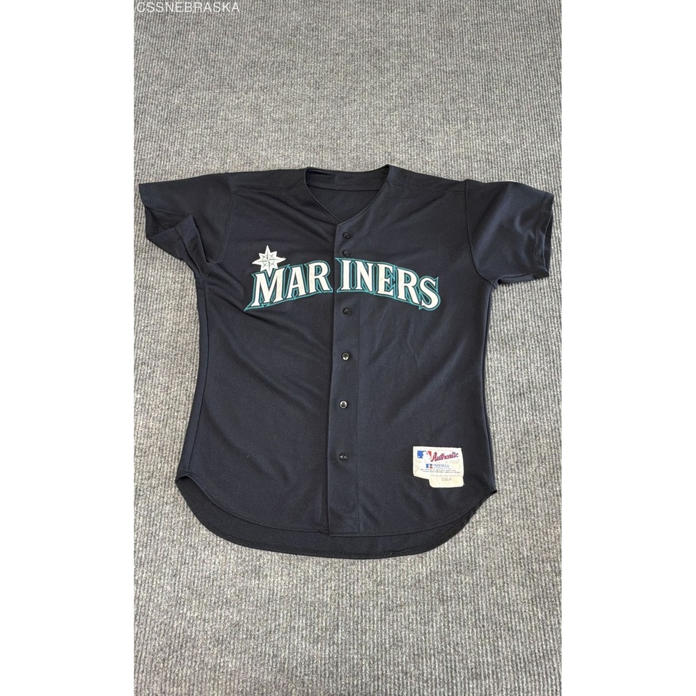 Russell Athletic Edgar Martinez 11 Seattle Mariners Authentic Jersey Mens XL 48